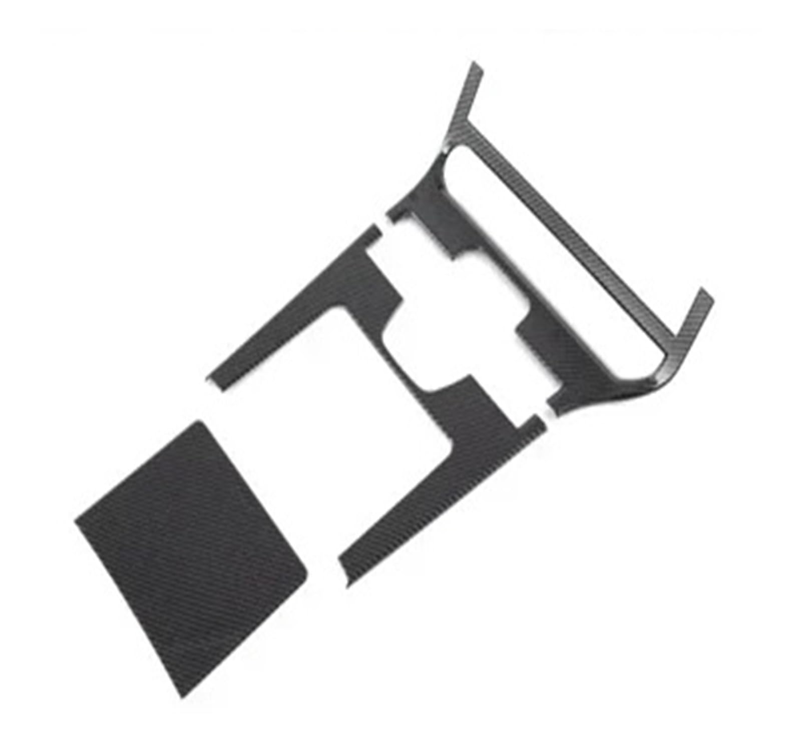 Car Carbon Fiber Interior Sticker Steering Gear Shift Radio Door Panel Console for Toyota for Bz4x 2022 2023 Car Interior Frame(LHD Gear Shift panle)