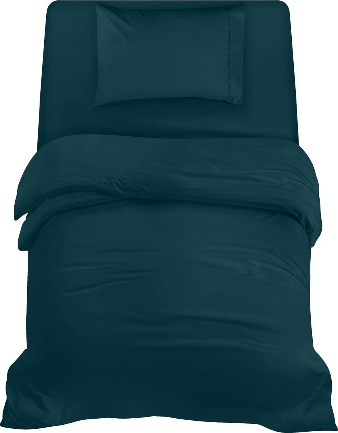 Utopia Bedding 3 Piece Single Bedding Set - Pack of 10 - Duvet Cover, Fitted Sheet with Pillow case - Soft Brushed Microfiber Polyester (Teal)