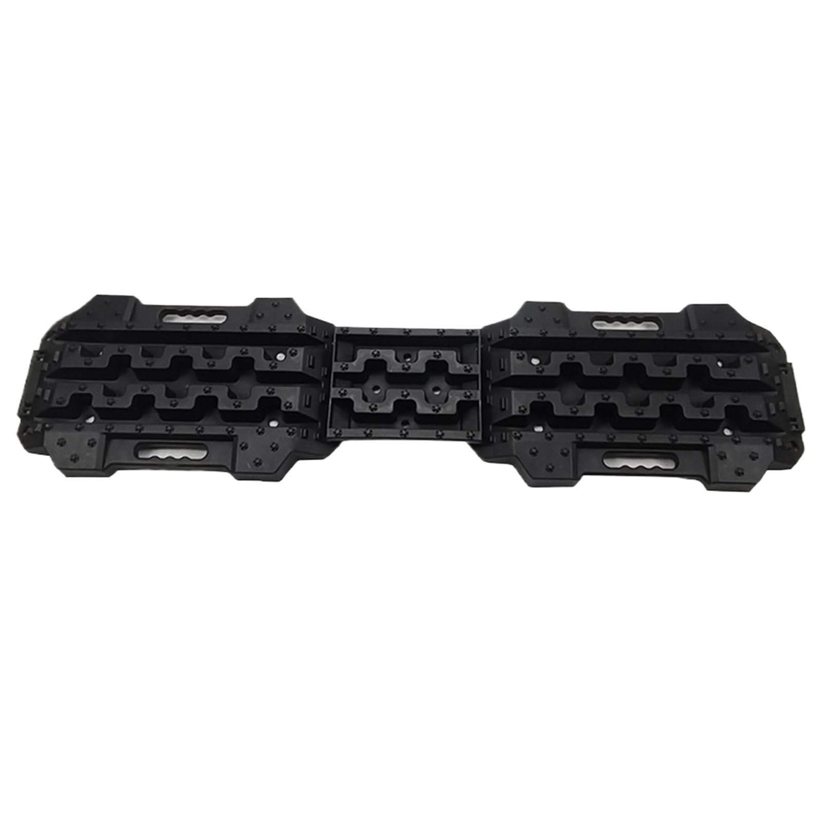Recovery Traction Boards Off Road Traction Boards Spliceable Recovery Track Mat For 4WD Mud Sand Snow Ramps Tire Tool With Base(3PC-Black)