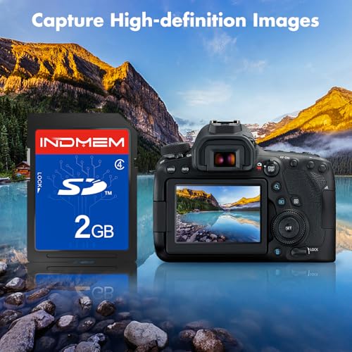 INDMEM SD Card 2GB Class 4 Flash Memory Card 2G SLC Stanard Secure Digital Cards (1PC) - Thumbnail 7
