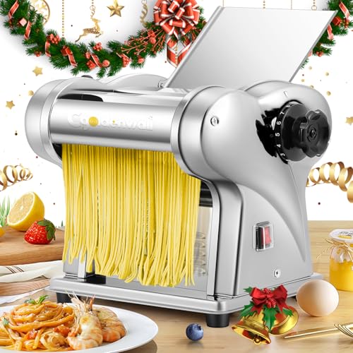 CGOLDENWALL Macchina per Pasta Elettrica, 140W Motore con 2 Lame...