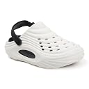Men’s Lightweight EVA Clogs with Adjustable Back Strap | Breathable Anti-Skid Slip-On Sandals | Comfortable Casual Garden Beach Clogs for Indoor Outdoor (White, UK Footwear Size System, Adult, Men, Numeric, Medium, 6) gallery image