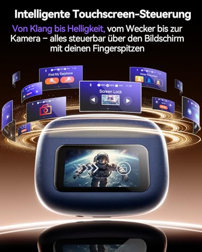 ZIUTY Kopfhörer Kabellos Bluetooth 5.4, In Ear Kopfhörer Bluetooth mit Touchscreen & 5 EQ Modi, Bluetooth Kopfhörer ANC/ENC Noise Cancelling, 8H Spielzeit, IPX7 Wasserdicht Sport & Gaming (Dunkelblau)