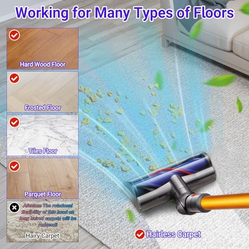 Image of Upgrade V11 V8 Head Replacement for Dyson V11 V8 V7 V10 V15 Cordless | Vacuum Cleaner, Anti-Tangle Quick Release Motorhead Attachments Brush Roller with Power Suction