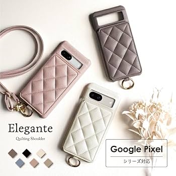Amazon.co.jp: Elegante公式 Quilting Shoulder Google Pixel 8a 用