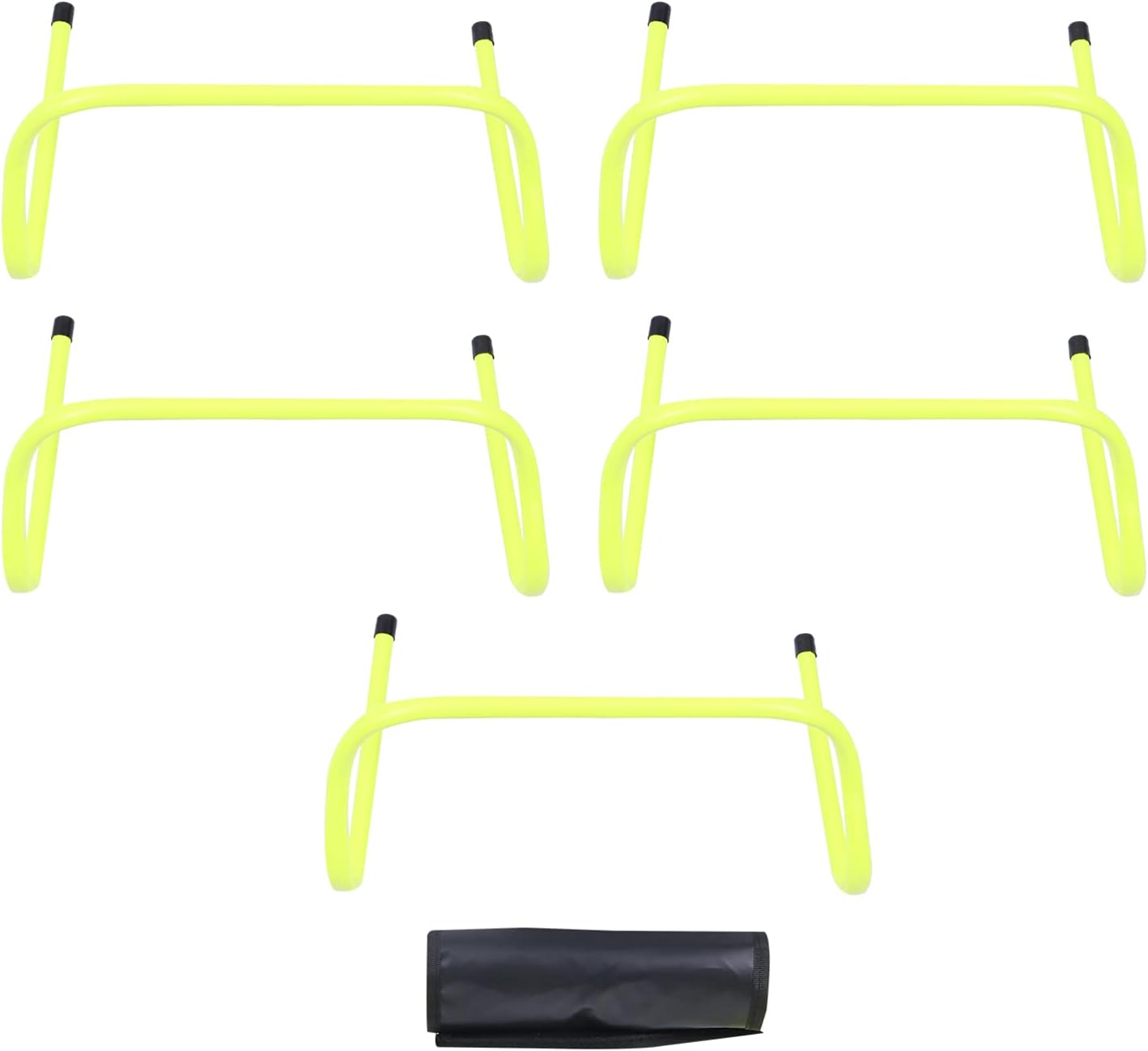 Wakauto 6pcs Agility Hurdles for Boys and Girls Flexible Football Training Equipment for Speed Coordination Balance for Soccer Basketball and Athletic Practice