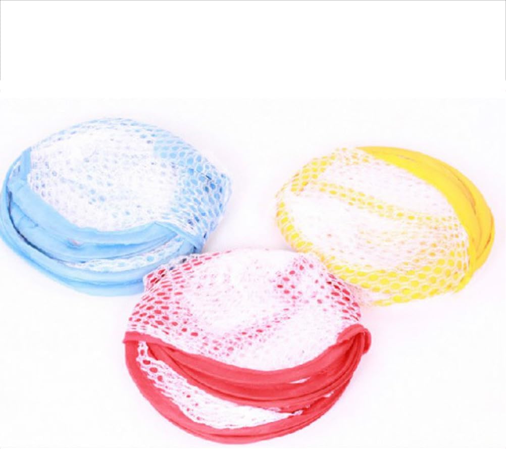 Ciieeo Folding Laundry Basket Mesh Laundry Bag for Home Storage Basket No Edge for Boys and Girls Safety Random Color