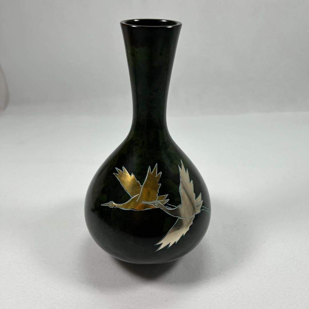 Amazon.co.jp: 花瓶 高岡銅器 青銅器 松美堂 高級美術 伝統工芸品 美術
