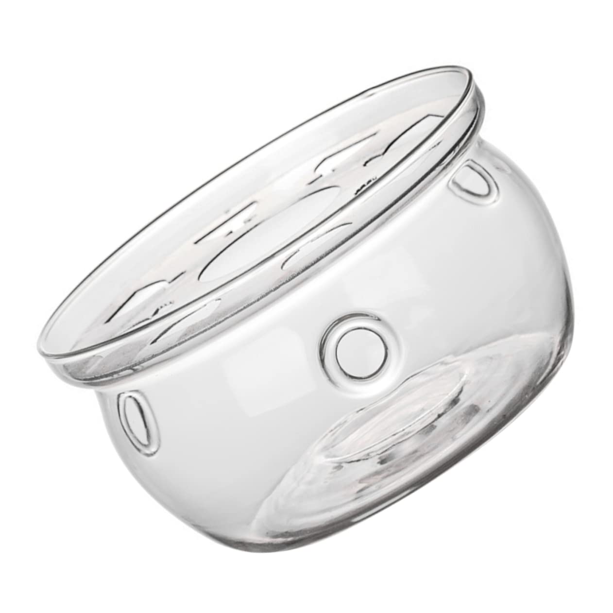 OKUMEYR High Borosilicate Glass Tea Warmer Base Elegant Teapot Heating Accessory for Tea Ceremony Housewarming Birthdays Decorative Practical Design