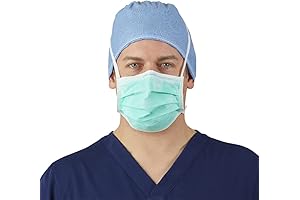 HALYARD FLUIDSHIELD 1 Disposable Mask with Ties: Enhanced Protection, Comfort, and Hygiene