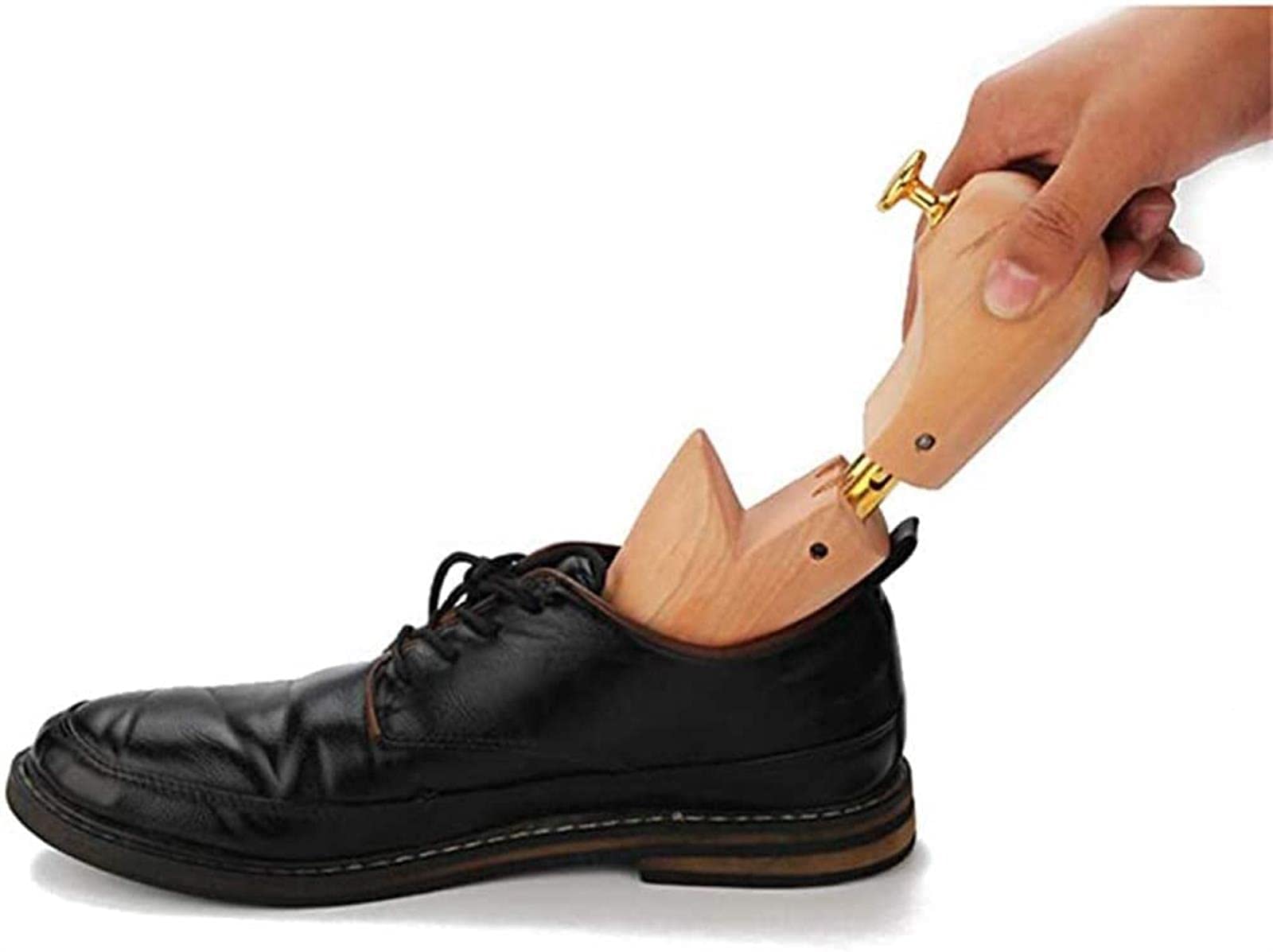Barella per Scarpe in Legno, Tendiscarpe in Legno di Pino Premium, Tendiscarpe, Tendiscarpe per Uomini e Donne (Colore Legno 41)
