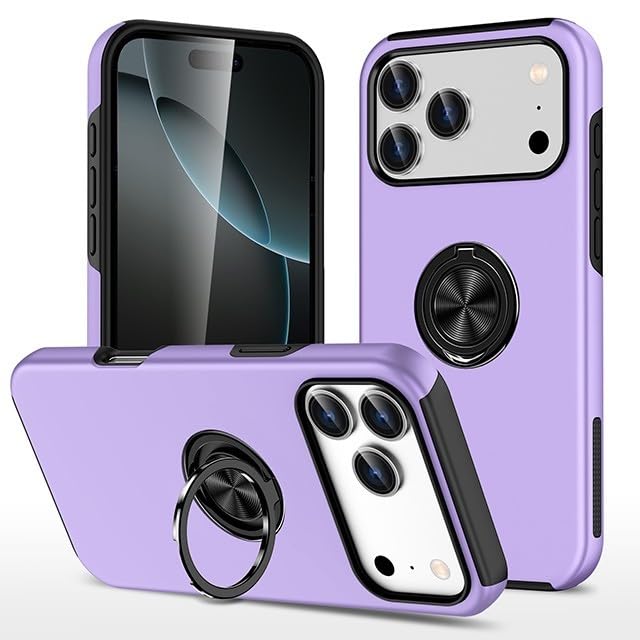 Coque silicone iPhone 17 Pro violet finition rigide haut de gamme