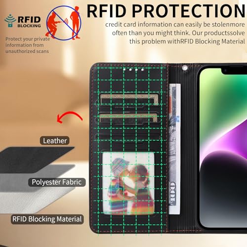 Coque portefeuille iPhone 6/7/8 détachable anti-choc avec protection écran intégrée