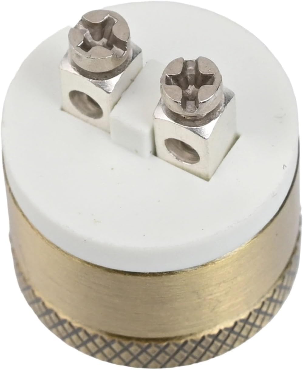 16mm Round Brass Doorbell Button Control, 36VDC/2A Max Self-Resetting Waterproof Switch, IP40 IK06 Rated Vintage Style Push Button