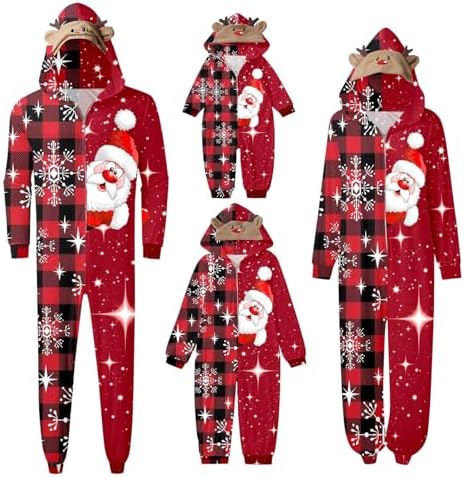 Combinaison Grenouillère Pyjama de Noël Famille 1 Pièce Vêtements...