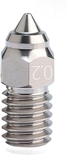 APAAZO Compatible With Ender 7 High Speed Nozzle High-Temperature Copper Nozzles M6 Brass Nozzle Compatible With Ender-5 S1 Spider Hotend 3D Printer Patrs (Color : Chromium zirconium, Size : 0.6mm)