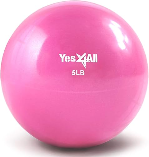 Miniatura 17 de Yes4All - Bolas de tonificación con peso para ejercicio, bolas medicinales suaves para ejercicio, pilates, yoga, equilibrio, flexibilidad, 2-10 C.