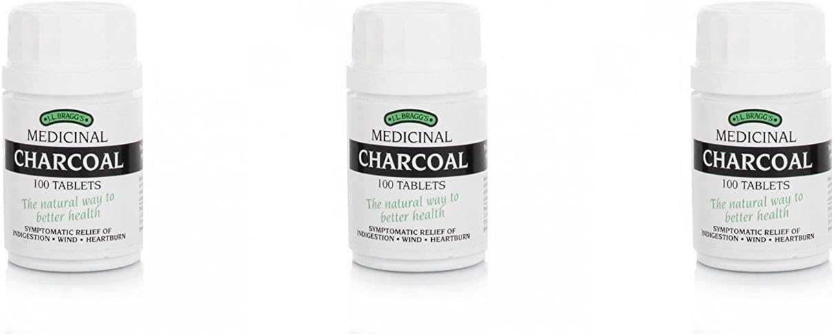 (3 PACK) - Braggs - Charcoal Tabs | 100's | 3 PACK BUNDLE
