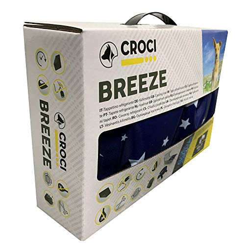 Croci Kreuz Kühlmatte Cool Breeze für Hunde, Größe 60 x 77 cm