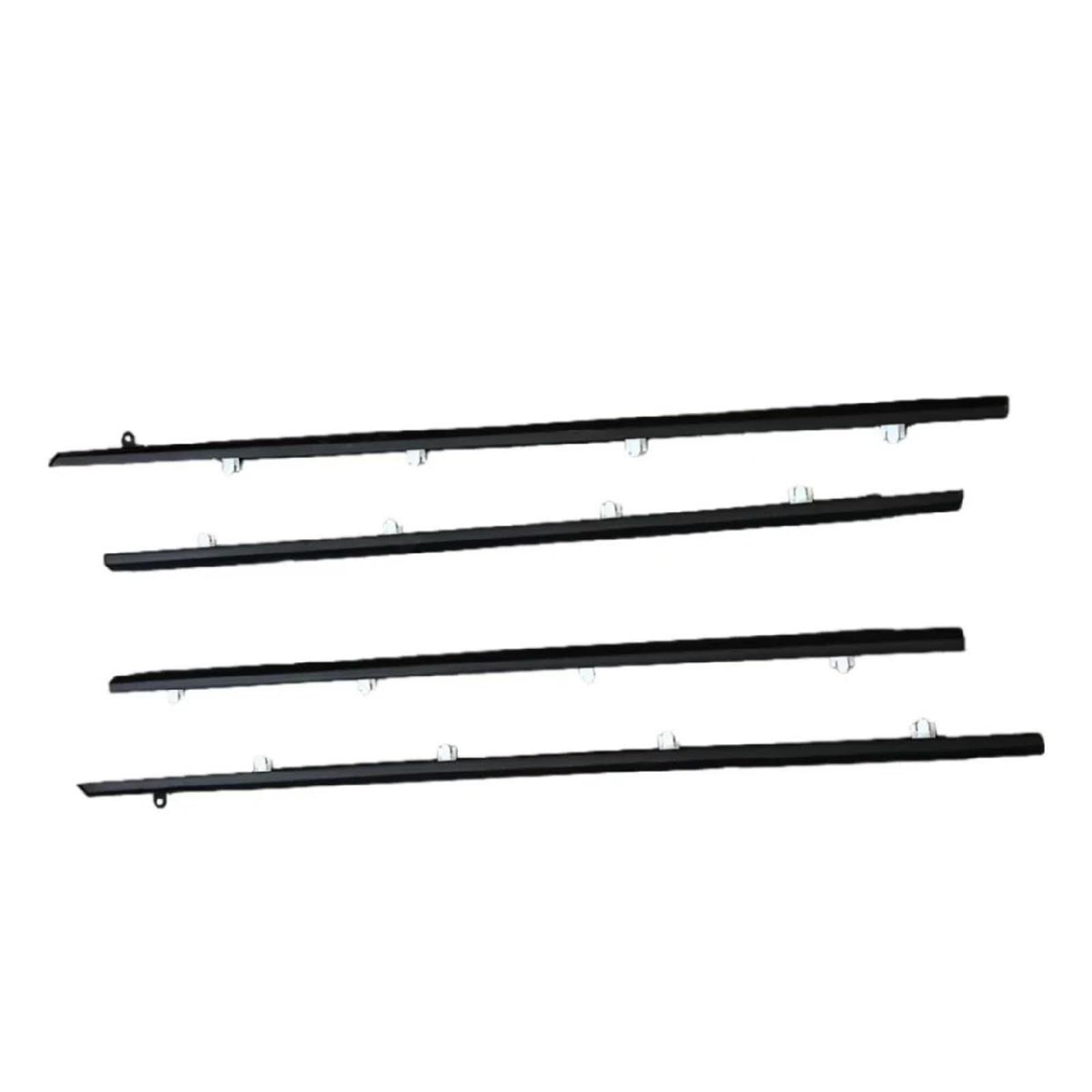 Car Weatherstrip Window Moulding Trim 4Pcs for Toyota for Corolla AE-100 1997 Car Window Seals(Black)