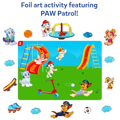 Image of Skillmatics Foil Fun - PAW Patrol, Mess-Free Art & Craft Kits for Kids, DIY Creative Activity, Travel Toys, Gifts for Fans of Chase, Marshall, Skye, Girls, Boys, Ages 4, 5, 6, 7, 8 and Up