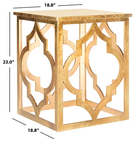 Safavieh American Homes Collection Milo Silver Leaf Trellis End Table #TOP1