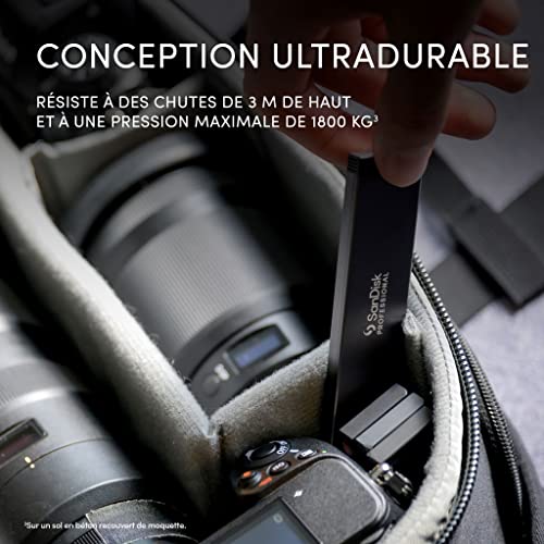 sandisk disque ssd externe professional pro blade ssd mag 4tb - vue 8