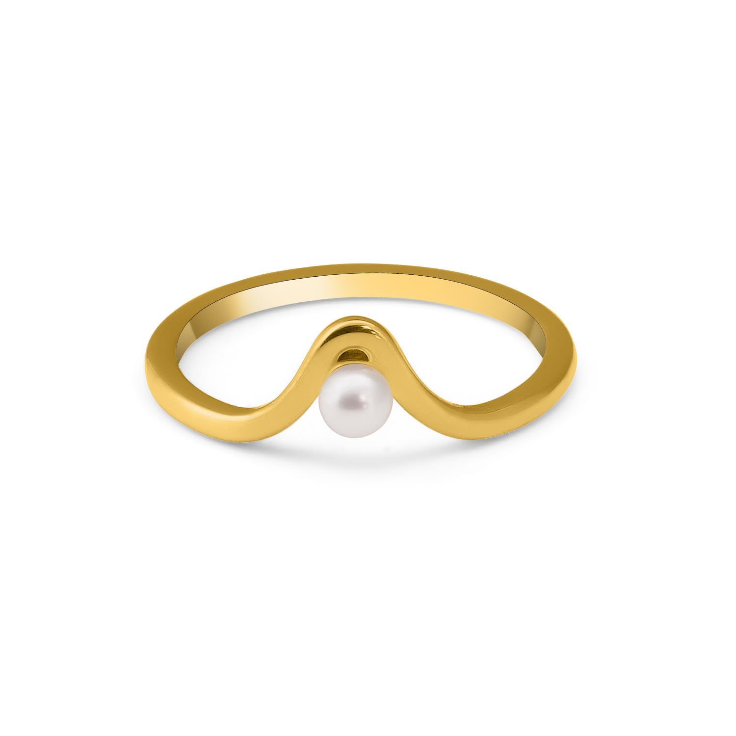 Delicate Vee Pearl Ring for Womens (Size- 5 to 8) - Waterproof & Anti-Tarnish, Gift for Girls & Women-image-40