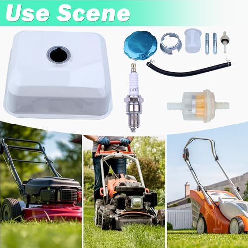 Tank Kit für Honda GX390 GX340 GX270 GX240 Motor, ADEFOL Kraftstofftank + Tankdeckel + Zündkerze + Kraftstofffilter + Kraftstoffleitung Benzintank Zubehör Ersatzteile 9 in 1