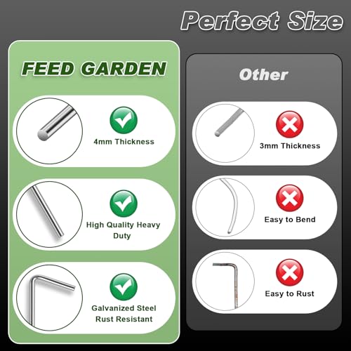 FEED GARDEN 7 Inch Metal Stakes