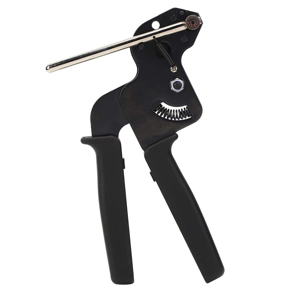 Cable Tie Gun 8.27 x 4.72 x 0.47'' Stainless Steel Cable Tie Gun Automatic Tensioner Cutter Tool Adjustable Max Tie Width 12 mm