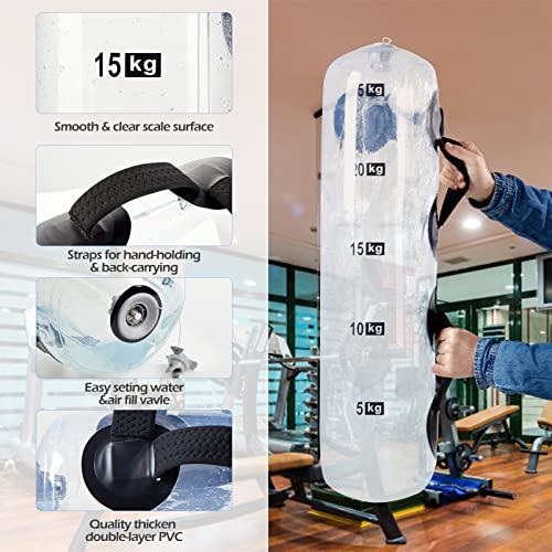 Wassergewichte Aqua Bag, Workout Sandsack Alternative Krafttraining Sandsack Tragbare Stabilität Fitnessgeräte - Ultimatives Kern- und Gleichgewichtstraining für Home Gym - 55 lbs - Image 4