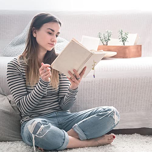 Yasest Metal Bookmark - Vintage Feather Butterfly Metal Bookmark With Crystal Pendant, Teacher Appreciation Gift, Gifts For Women Girls Readers Book Lovers, Mothers Day Gift #TOP4