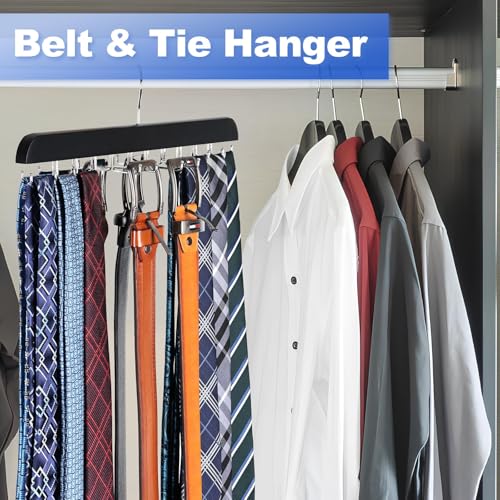 Resovo Upgraded Tie Rack Hanger With 20 Foldable Metal Hooks thumb #5