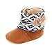 Gotd Baby Toddler Infant Girls Snow Boots Soft Sole Prewalker Crib Shoes (6~12 Month Length:4.7" US:3, Brown)