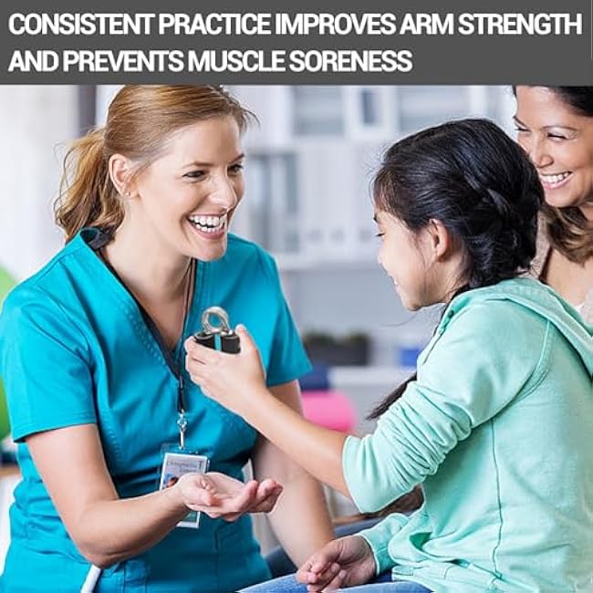 2 Pack Hand Grip Strengthener Set, Forearm Exerciser, Finger Gripper, Grip Strength Trainer, Hand Grip- Soft Foam Hand Exercise for Quickly Increasing Wrist Forearm and Finger Strength