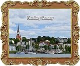 Flensburg Deutschland Reise-Souvenir Kühlschrankmagnet Stadt Sehenswürdigkeiten Kühlschrankmagnete