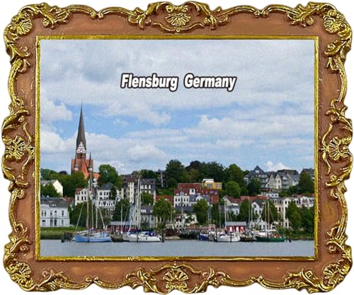 Flensburg Deutschland Reise-Souvenir Kühlschrankmagnet Stadt Sehenswürdigkeiten Kühlschrankmagnete