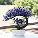 yoerm Fake Plants Small Artificial Bonsai Tree for Home Decor Living Room Bathroom Bookshelf Entryway Table Wall Shelf Modern Farmhouse Decor, 8.5