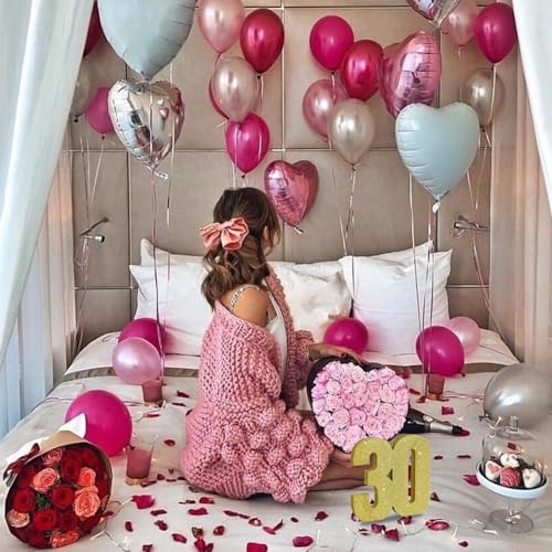 Image of TONIFUL 30th Birthday Decoration for Men and Women,30th Anniversary Decoration,Glod Glitter 30th Birthday Centerpieces for Party Decoration,Number 30 Centerpiece Table Decoration