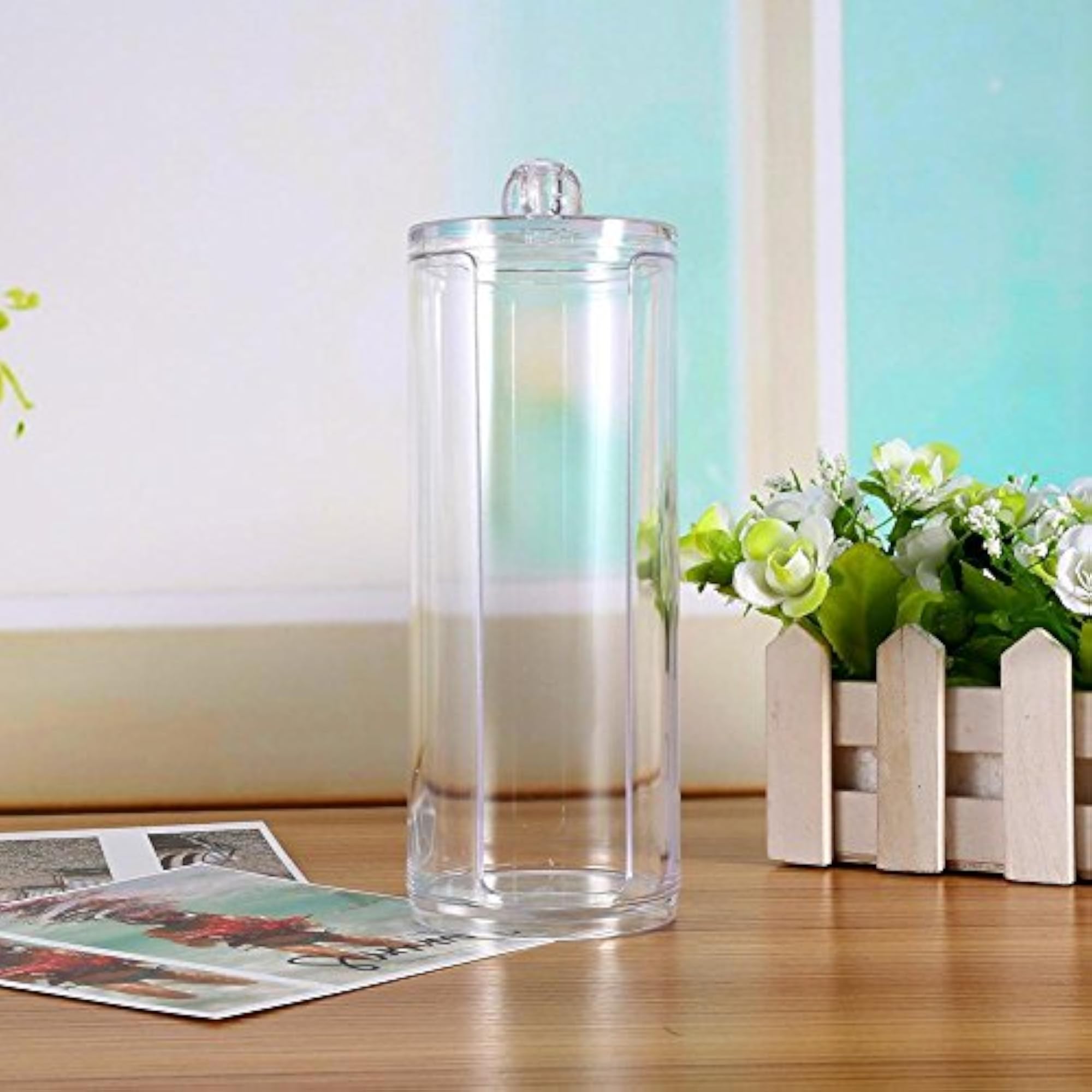 Acrylic Makeup Cotton Pads Box Holder