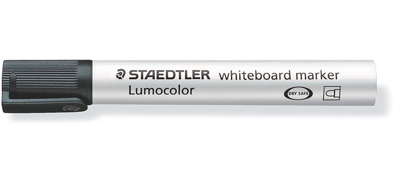 STAEDTLER Lumocolor markery do tablic suchościeralnych 351, czarne opakowanie = 10