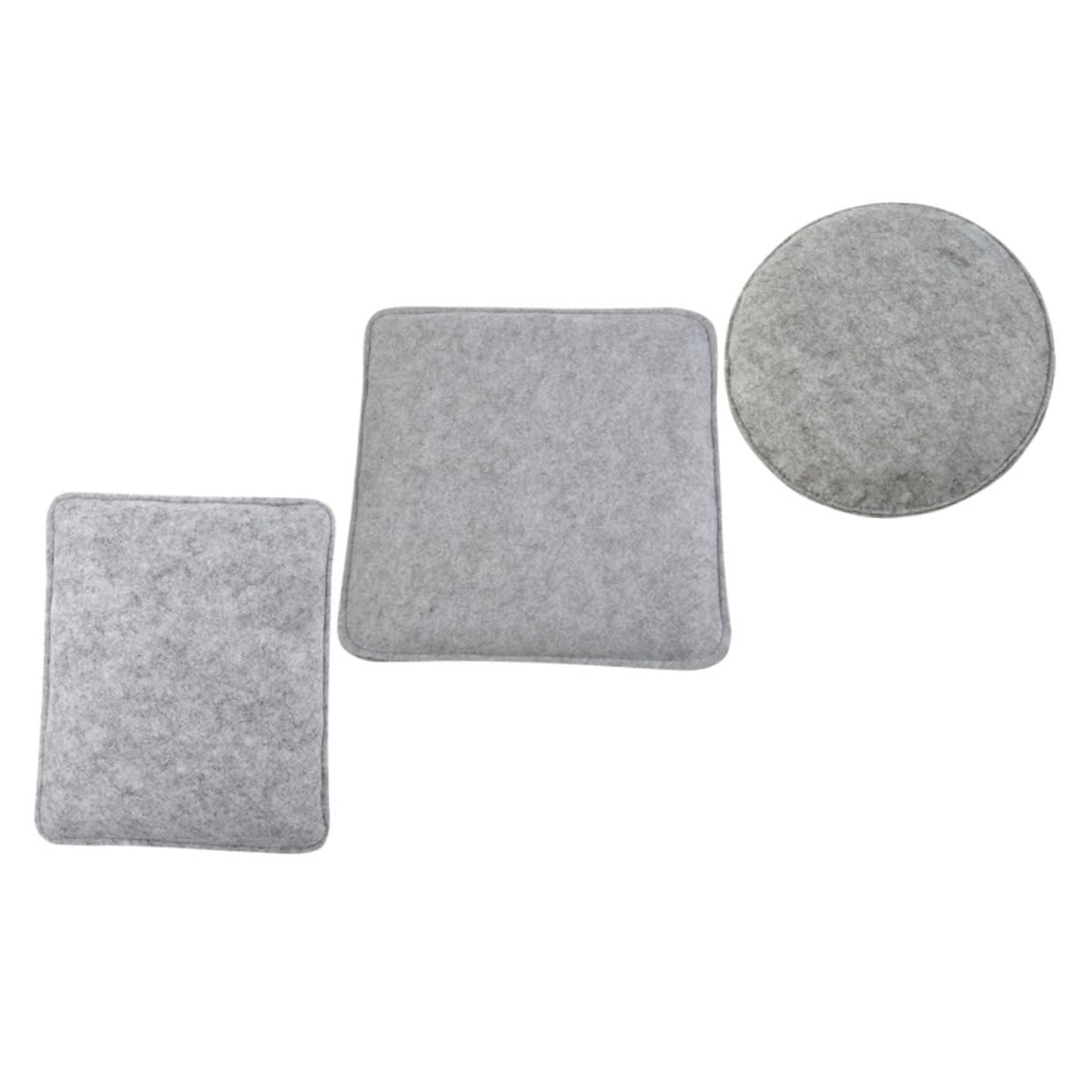 VILLCASE 3pcs Outdoor Seat Cushions Wool Felting Supplies Plush Dining Felting Base Pad