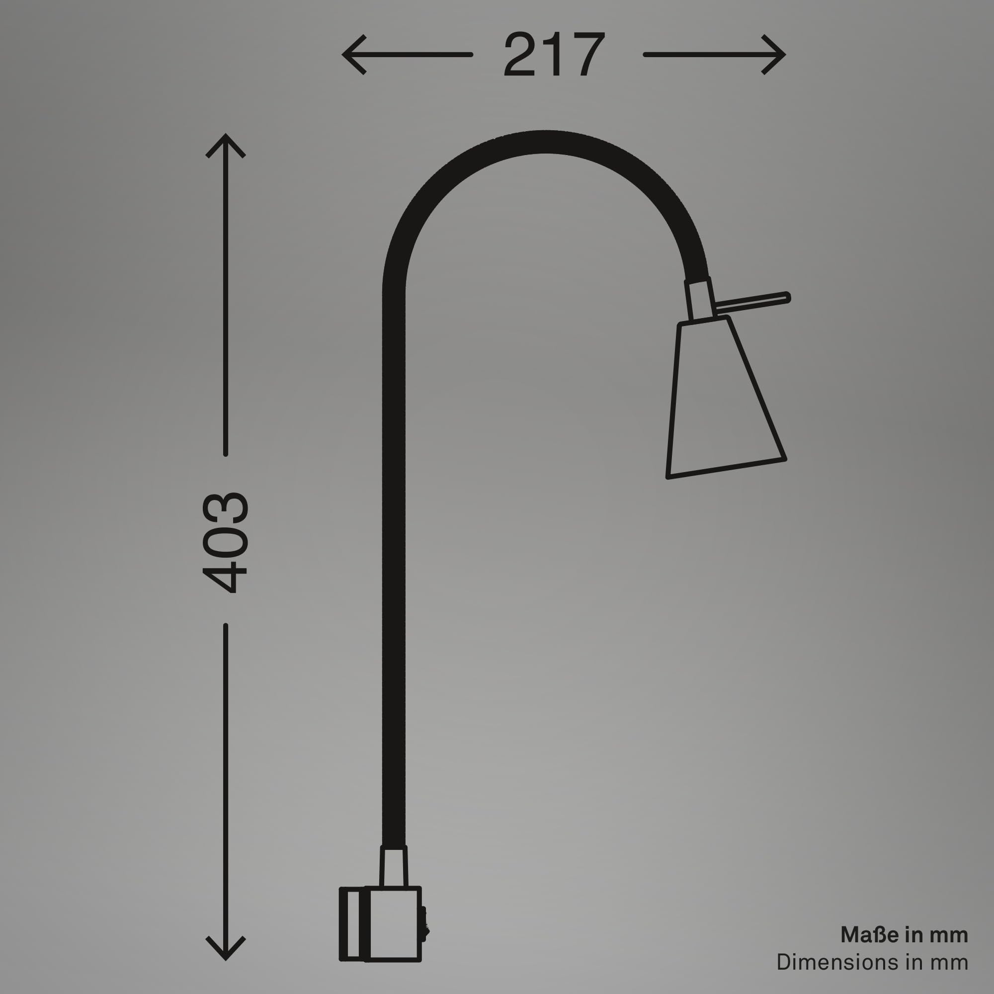 Briloner Leuchten Lampada da letto a LED, braccio flessibile, con interruttore on/off, 4 watt, 400 lumen, 3.000 Kelvin, colore bianco