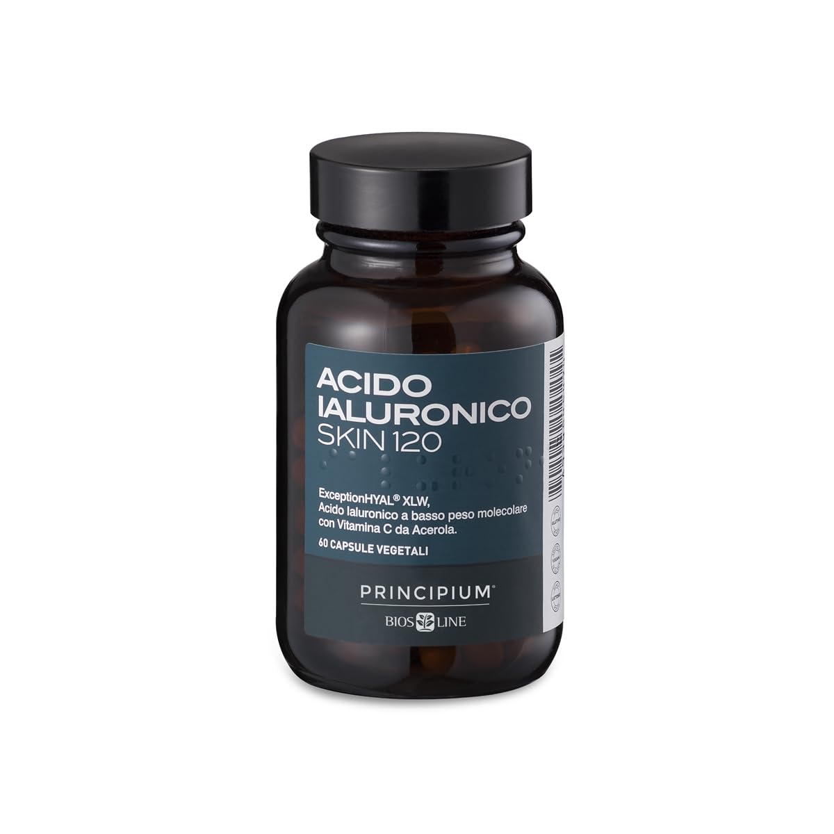 BIOS LINE SpA Principium Acido Ialuronico Skin 120 - Integratore alimentare di Acido Ialuronico