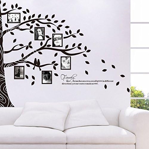 Tree With Photo Frames Waterproof Wall Sticker Wall decal