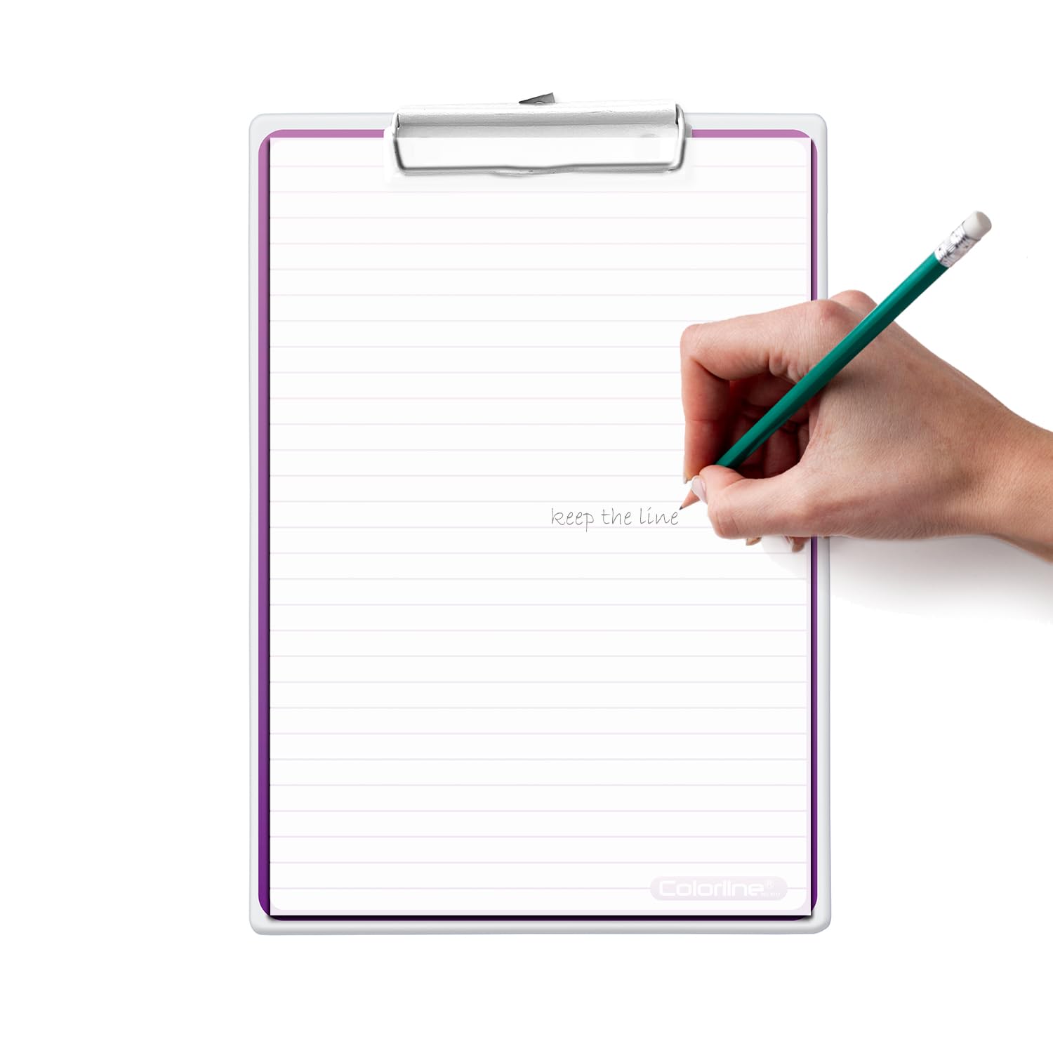 Supporto con pinza + Falsedia da Scrittura Colorline - Rif. 9211MO - (viola)