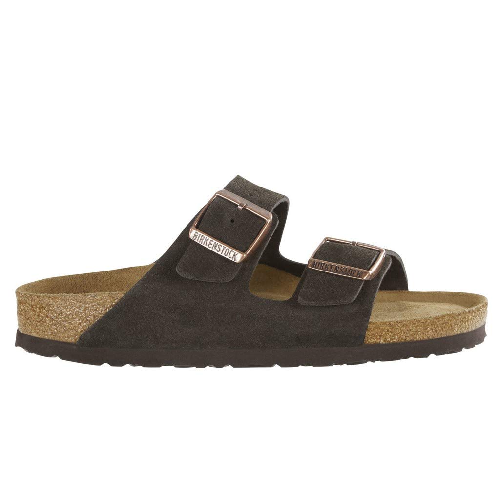 Birkenstock Arizona, Unisex-Adults' Sandals, Brown (MOCCA SOFT FOOTBED), 7.5 UK