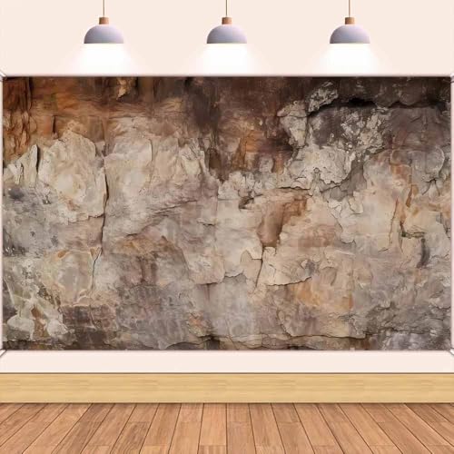 Fondo Fotográfico Piedra Cueva Poliéster 8x6FT miniatura 1