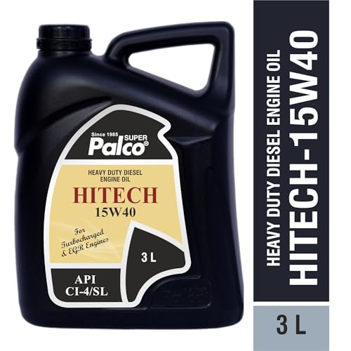 Image of PALCO HITECH 15W40 API: CI4 / SL Heavy Duty Diesel Engine Oil Synthetic Technology | Maximum Power & Superior Protection | For SUVs, MUVs & Crossovers | 3 Litre (Pack of 4)